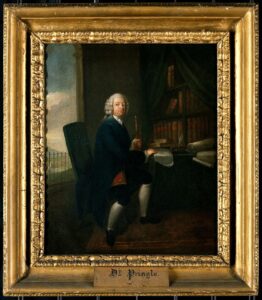 Sir John Pringle. Oil painting