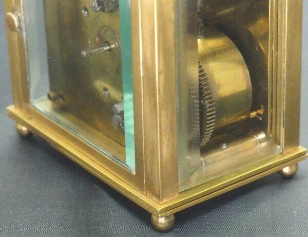 French Rectangle 8-Day Carriage Clock With Masked Dial 9