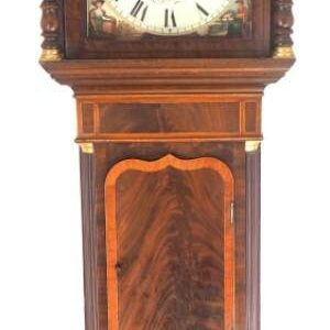 Solid Mahogany English Longcase Clock 1