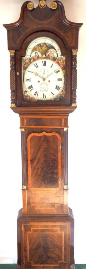 Solid Mahogany English Longcase Clock 1