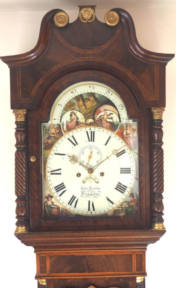 Solid Mahogany English Longcase Clock 4