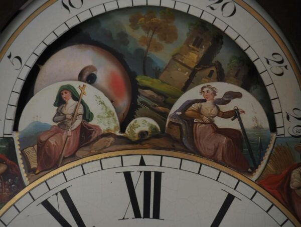 Solid Mahogany English Longcase Clock 7