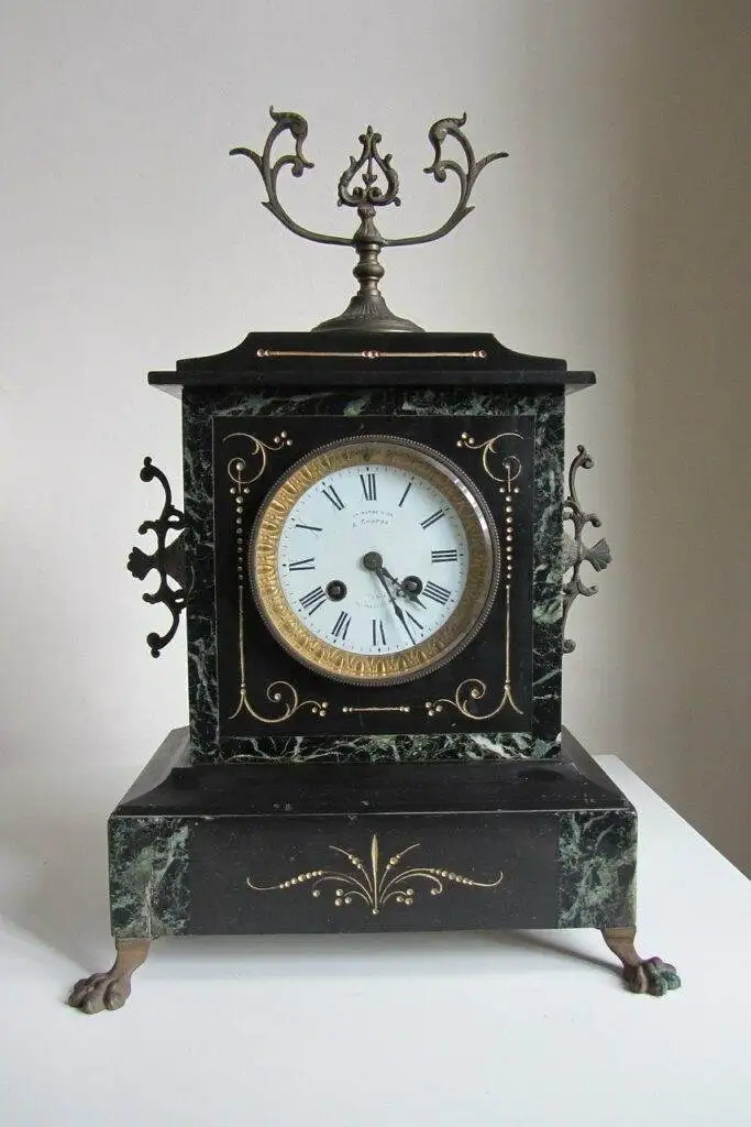 french mantel clock rare find