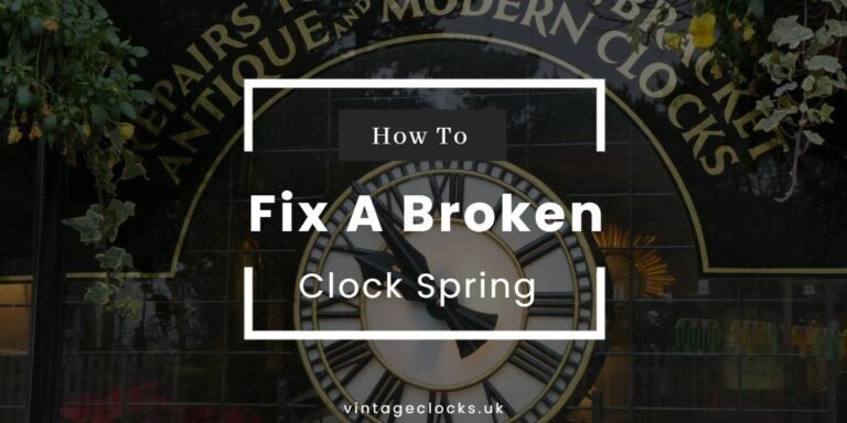 how to fix a broken clock spring