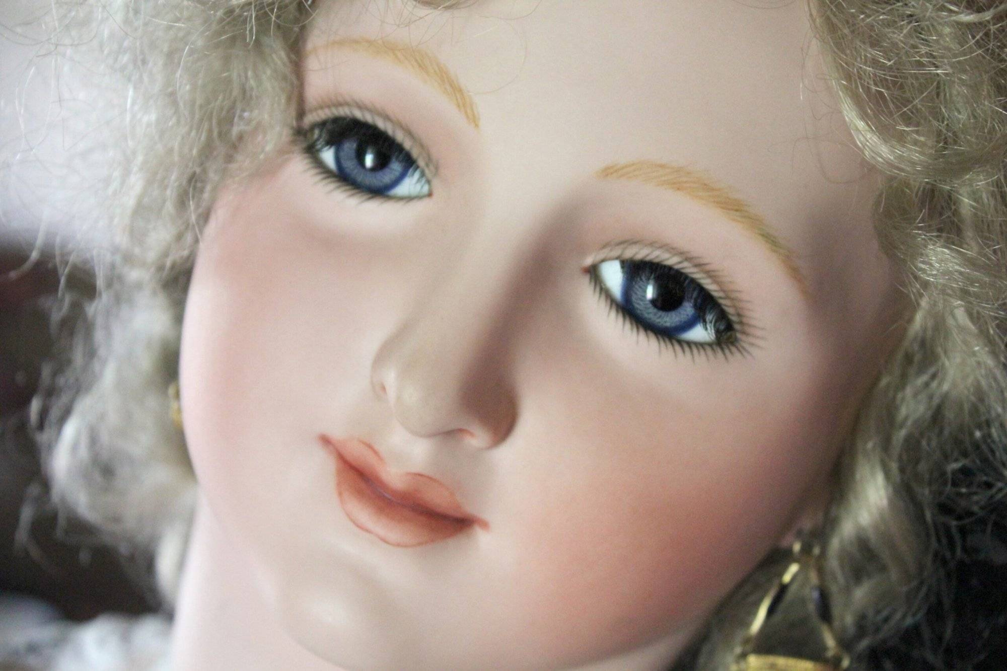 porcelain dolls with numbers on neck