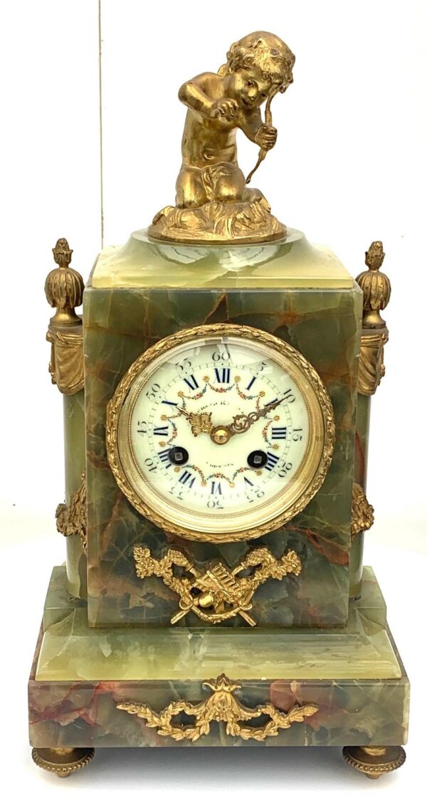 Green Marble Clock