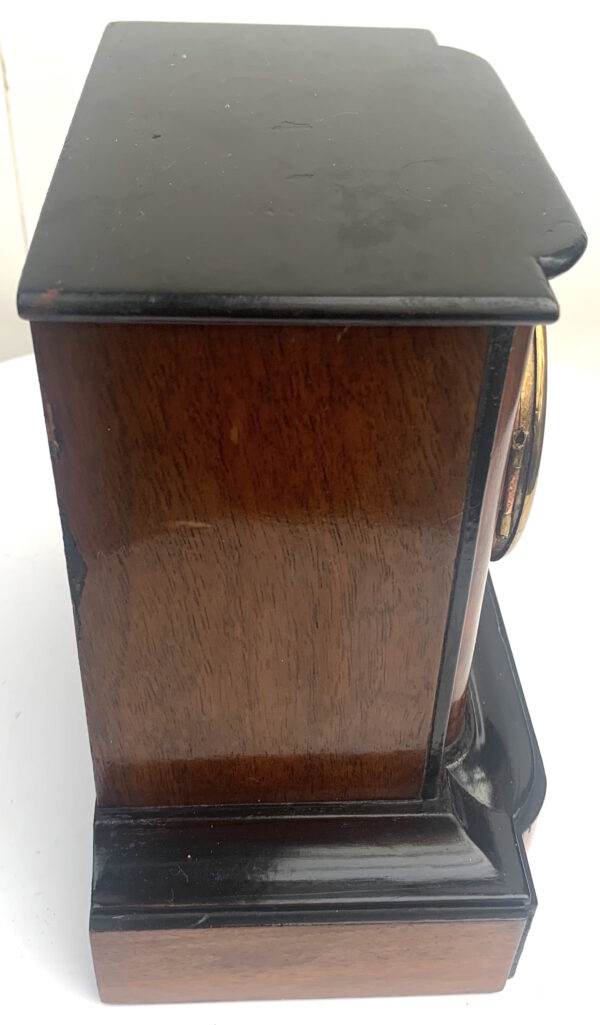 Walnut & Ebonised Bracket Clock