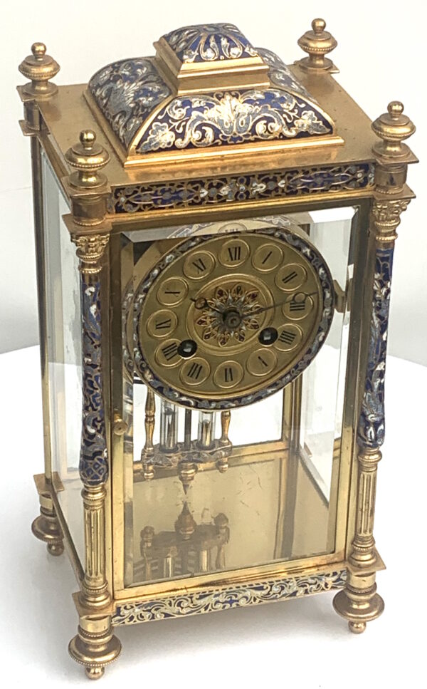 Champlevé Ormolu Mantel Clock