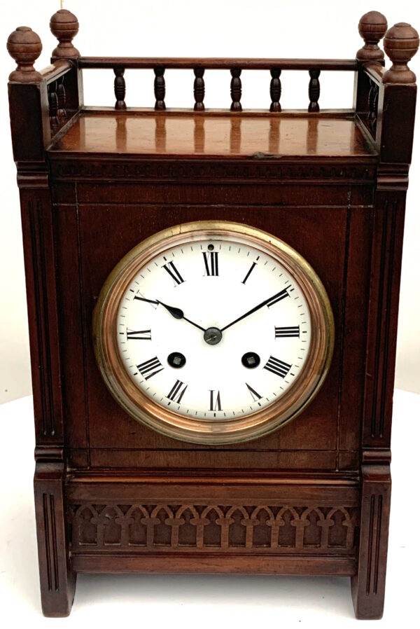 French Mahogany 8-Day Mantel Clock