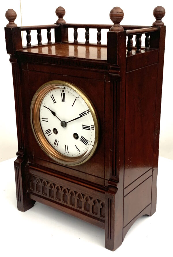 French Mahogany 8-Day Mantel Clock