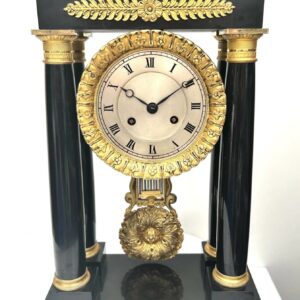 Striking Portico Mantle Clock