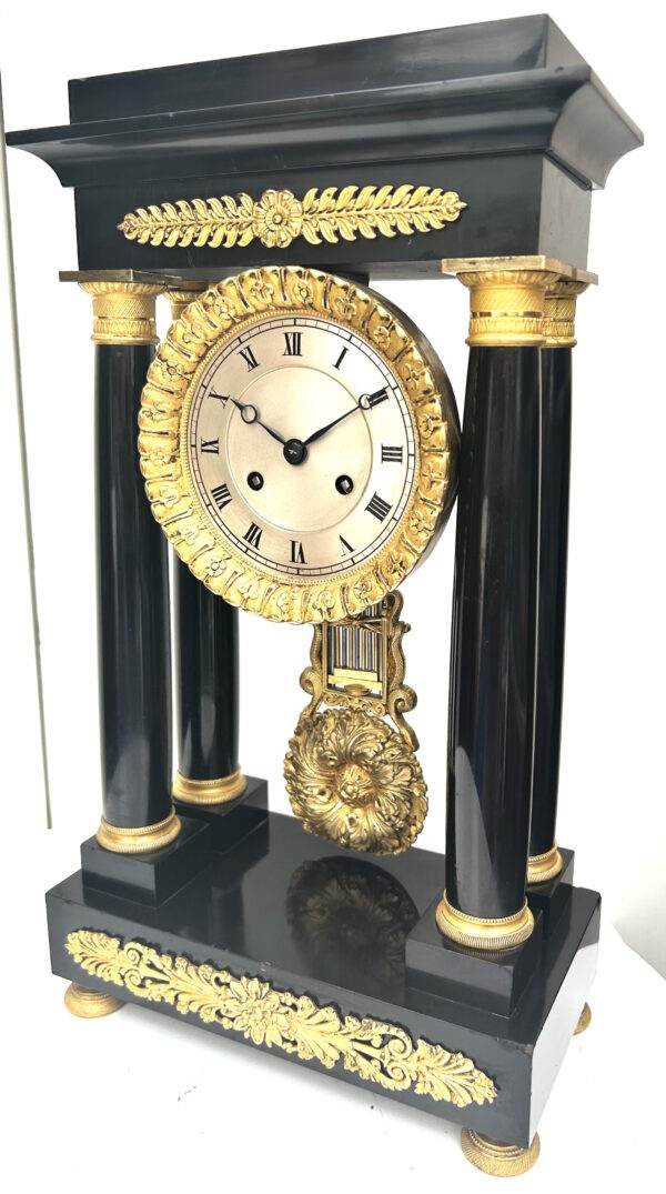Striking Portico Mantle Clock