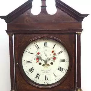 English Oak Grandfather Clock
