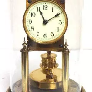 Rare Gustav Becker 400-Day Torsion Clock German Anniversary Clock