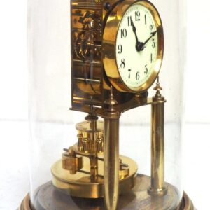 Rare Gustav Becker 400-Day Torsion Clock German Anniversary Clock