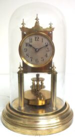 Rare BHA 400-Day Torsion Clock German Anniversary Clock Mantel Clock C1900