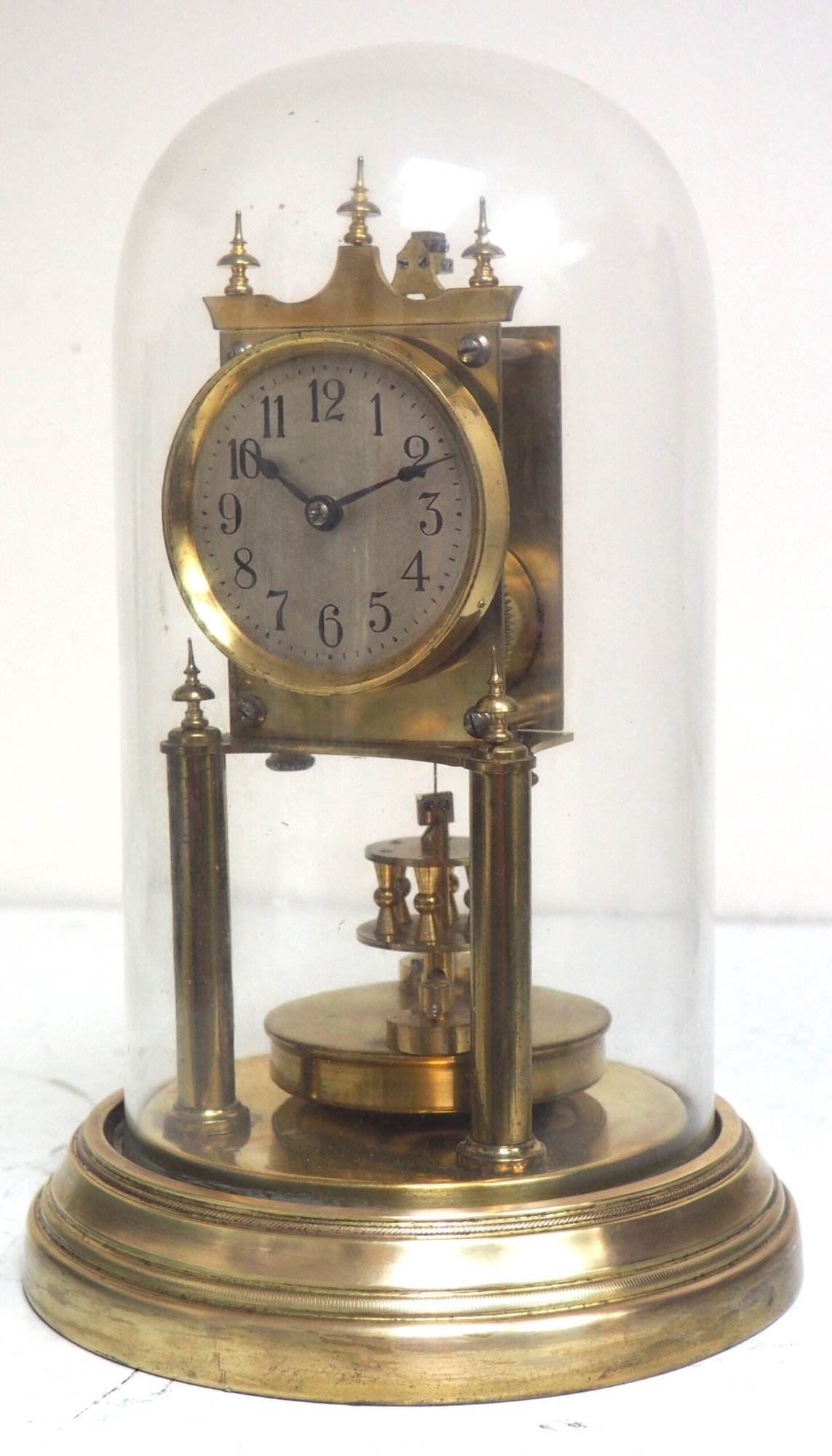 Rare BHA 400-Day Torsion Clock German Anniversary Clock Mantel Clock C1900