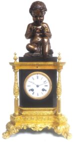 Child Solid Bronze Bell Striking 8-Day Mantle Clock