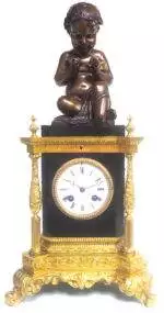 Child Solid Bronze Bell Striking 8-Day Mantle Clock