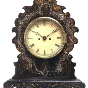 Antique English 8 Day Twin Fusee Bracket clock 8-Day Striking Double Fusee Mantel Clock by H J Wallis