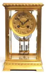 French Table Regulator Mantel Clock Rare Compensating