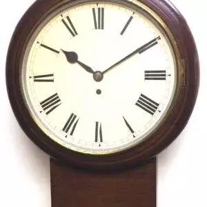 Rare English Drop Dial Wall Clock