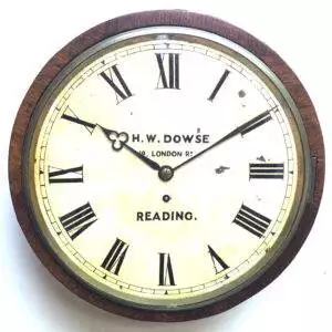 H W Dowse Fusee Dial Wall Clock