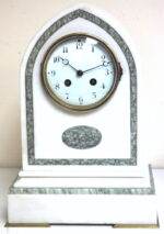 White Marble Mantel Clock