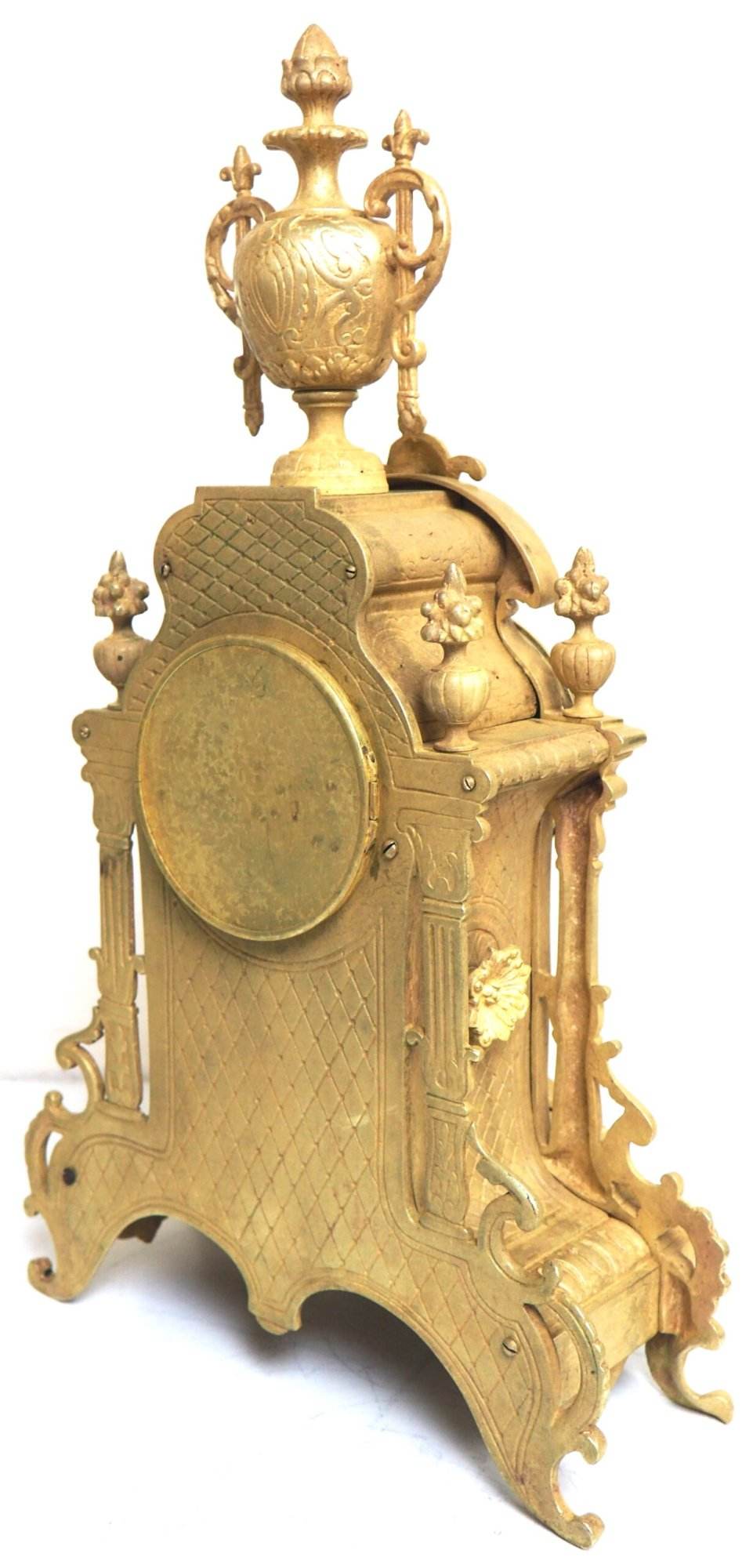 French Striking Ormolu Bronze Mantel Clock C1880
