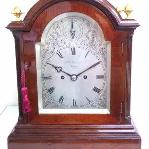 Twin Fusee W J Benson Bracket clock