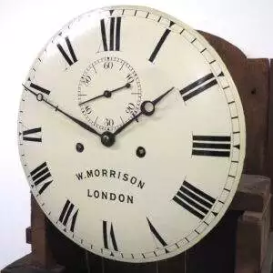 Grandfather Clock 8 Day Round Dial Antique Clocks - Clock Movement
