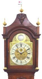 Georgian Longcase Clock Rob Cutbush Maidstone Grandfather Clock - Dial