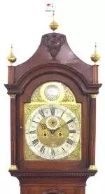 Georgian Longcase Clock Rob Cutbush Maidstone Grandfather Clock - Dial