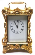 Extremely Rare 8-Day Striking Carriage Repeat Feature Waterbury Clock Co C1880