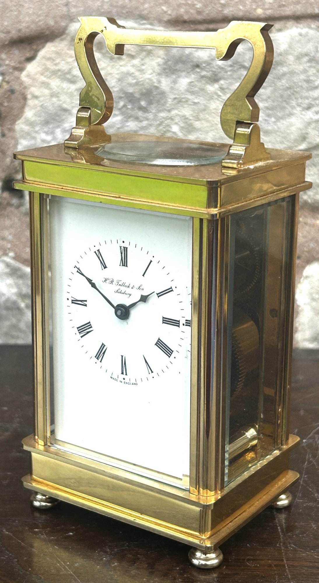 Lovely Antique H R Tribbock & Son Carriage Clock