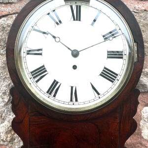 Incredible Rosewood Mini drop dial Clock Fusee movement – circa 1860