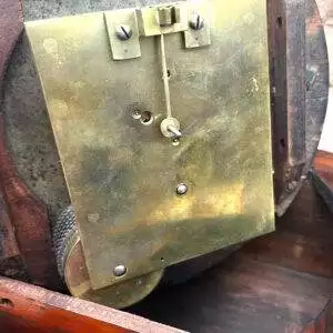 Incredible Rosewood Mini drop dial Clock Fusee movement – circa 1860