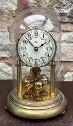 Vintage KIEN Torsion Clock - German Anniversary Mantel Clock