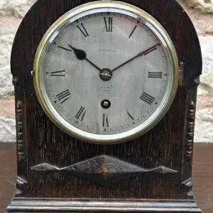 Ornate Arts and Crafts Mantle Clock – Hampton & Sons – Antique Clock