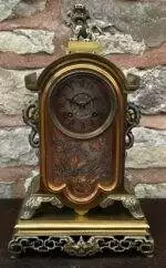 Stunning Chinese style Bronze ormolu Mantle clock – 8 day gong striking Clock