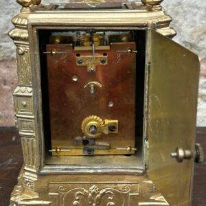 Rare unusual Ornate French Cast Case Mantle clock – 8 day Clock