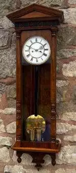 Architectural Antique Twin Weight Vienna regulator Wall Clock