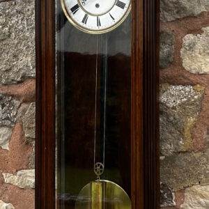 Antique Walnut Single weight Vienna Regulator Wall Clock