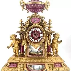 Impressive Ormolu French Antique Mantel Clock