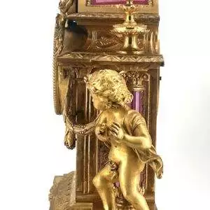 Impressive Ormolu French Antique Mantel Clock