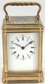 Georgian gorge Bonze Ormolu case Antique French 8-Day Carriage Clock C1850
