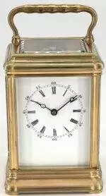 Georgian gorge Bonze Ormolu case Antique French 8-Day Carriage Clock C1850