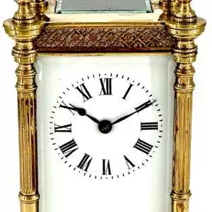 Fabulous Fret work cased Antique French 8-Day Carriage Clock C1900