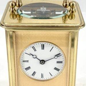 Amazing Quality Masked Dial Carriage Clock Antique French 8-Day Carriage Clock C1880