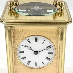 Amazing Quality Masked Dial Carriage Clock Antique French 8-Day Carriage Clock C1880